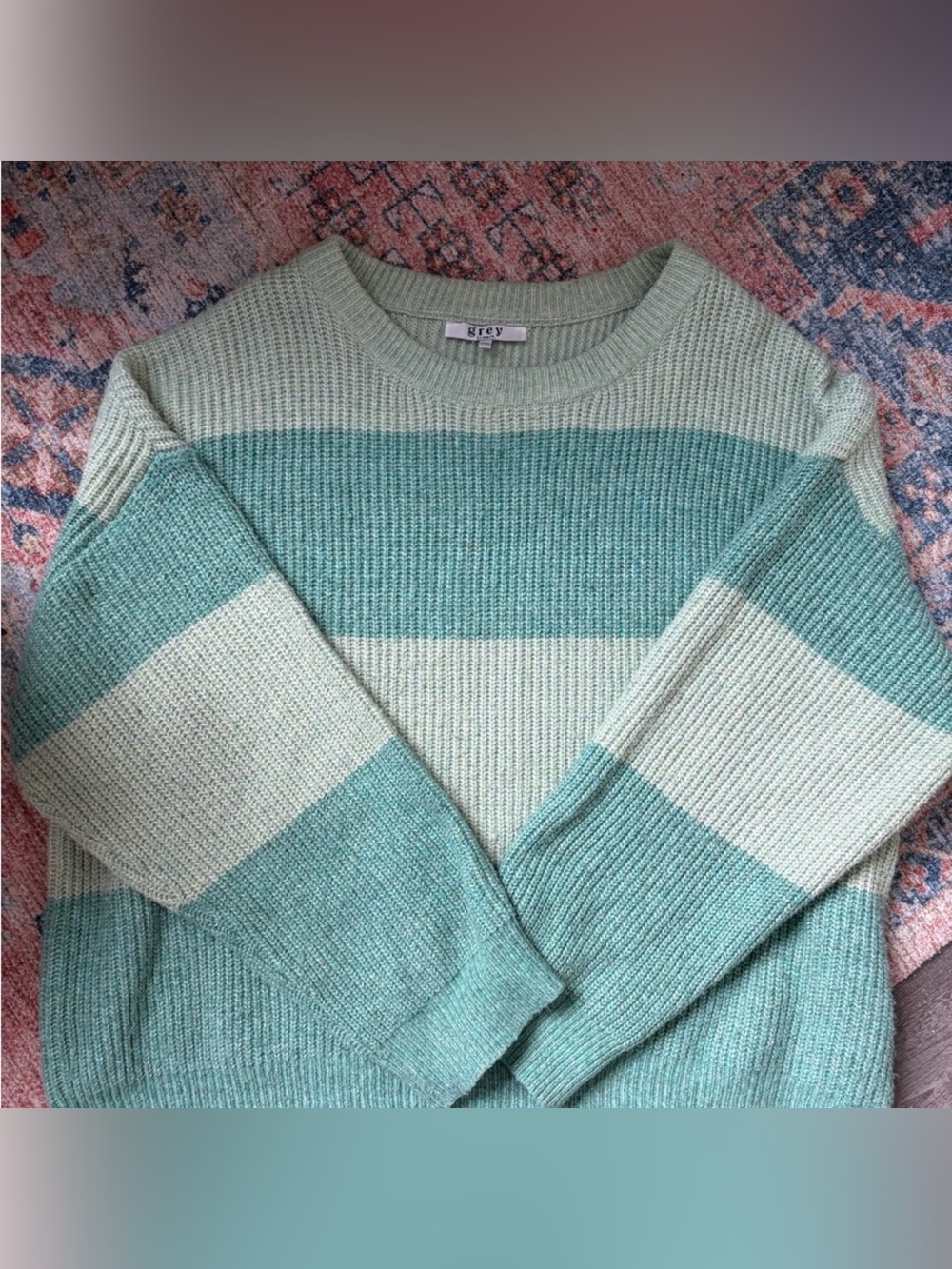 Grey Bandit “Without You” Oversized Chunky Sweater